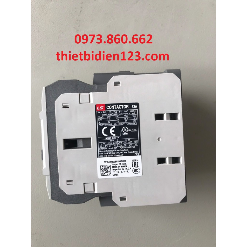 khởi động từ - contactor LS 32A 220V