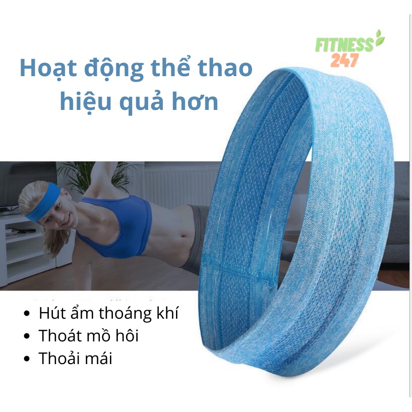 Băng Đô Thể Thao Headband Thời Trang, Co Giãn Thấm Hút Mồ Hôi Chống Trượt Tập Yoga, Gym Nam Nữ