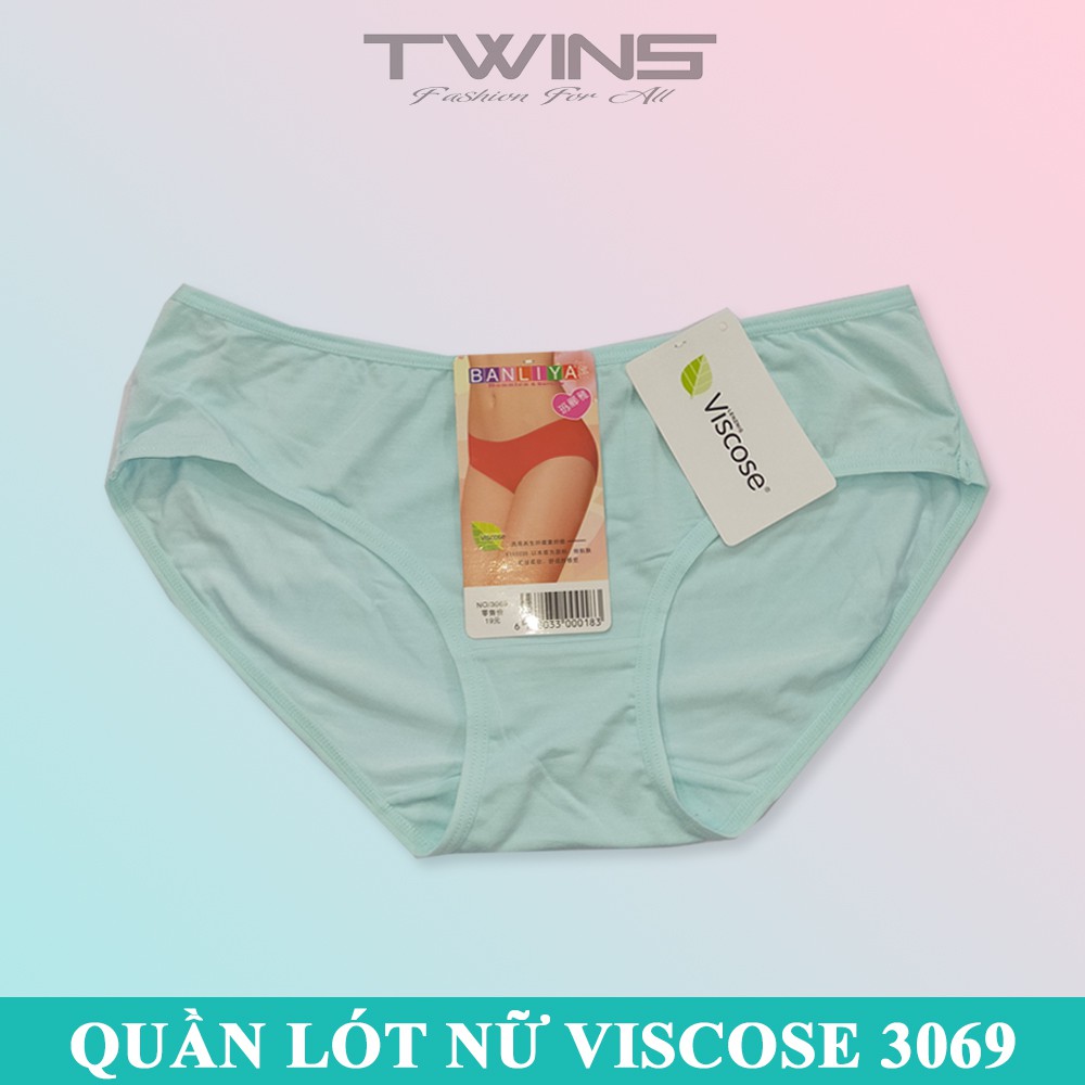 Quần lót nữ cotton cao cấp trơn Viscose Banliya 3069 dạng lưng nhỏ mềm mại thoáng mát freesize dưới 60kg