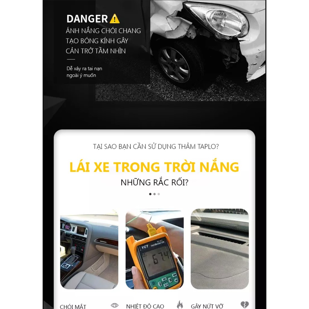 Thảm taplo KIA MORNING 2012-2021 dập vân cacbon - Bình An Auto