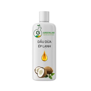 Dầu dừa ép lạnh organic (Coconut Oil) Greenlab - 50ml / 100ml - Dầu nền thiên nhiên