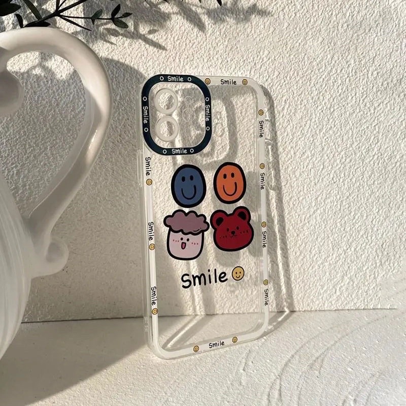 (SIÊU RẺ) Ốp lưng iphone bảo vệ cam viền trắng 4 mặt smile 7plus/8/8plus/x/xr/xs/11/12/13/pro/max/plus/promax