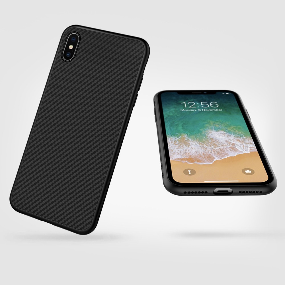 Ốp điện thoại NILLKIN bằng sợi carbon + nhựa PP cho iPhone XS Max