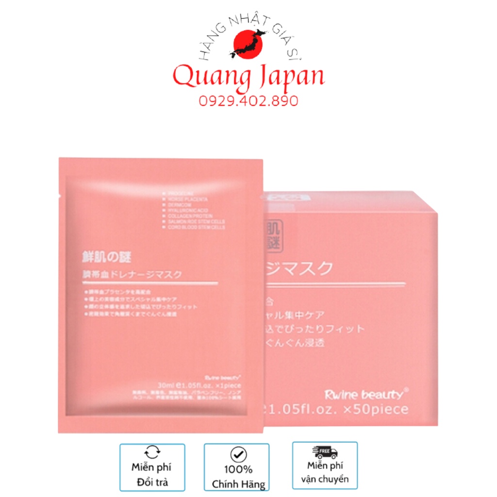 Mặt nạ nhau thai cừu tế bào gốc Nhật Bản, cung cấp collagen sáng trắng