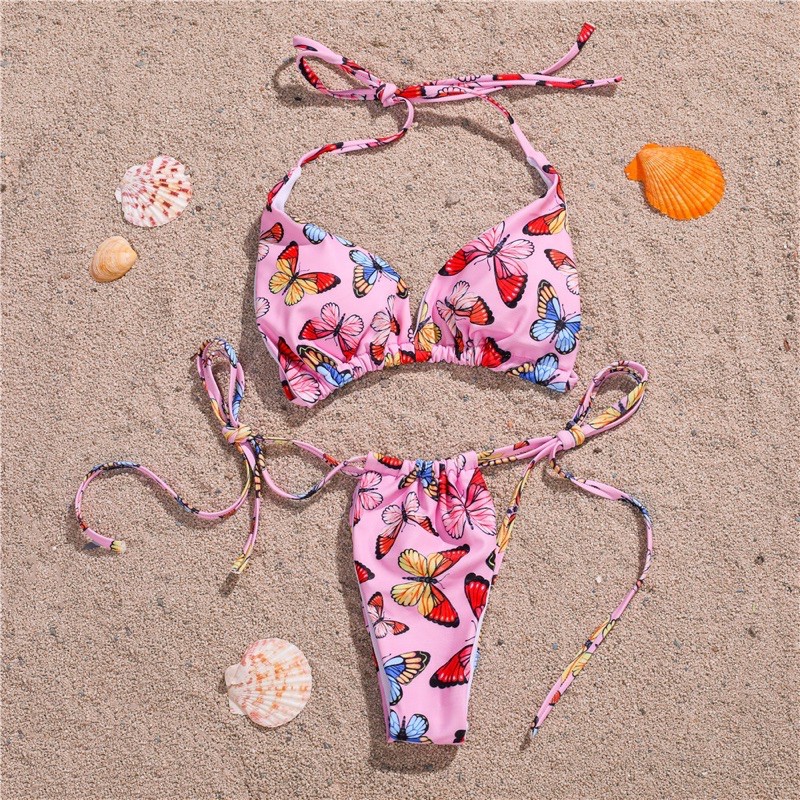 [BKN869] [BKN870] [BKN871] &lt;ÂU&gt; SET BIKINI HỒNG HỒ ĐIỆP (3 KIỂU)
