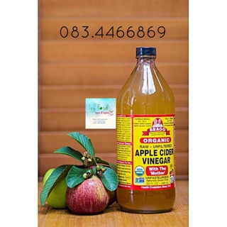 Dấm táo Bragg 946ml với con dấm mẹ Date 27/3/2026