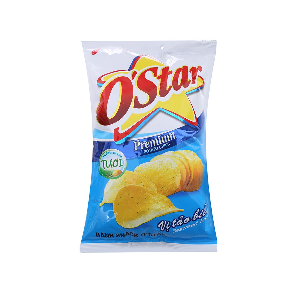 Snack khoai tây vị tảo biển O'Star gói 90g