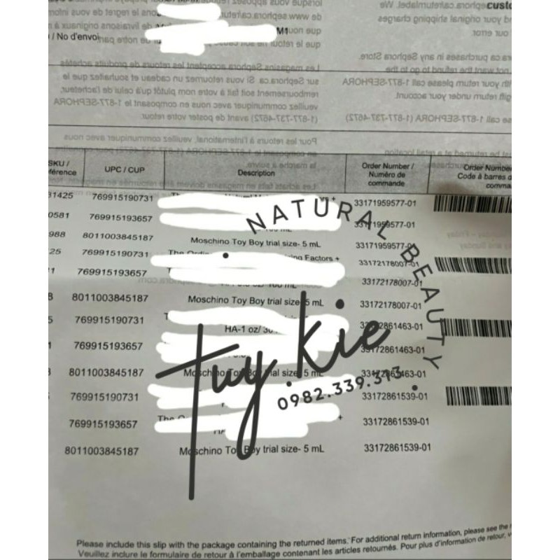 [ Minisize 5ml Bill Sephora ] Nước Hoa Moschino Toy Boy