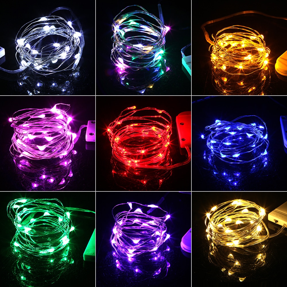 Dây Đèn LED Dài 1M 10 Bóng Trang Trí Sinh Động