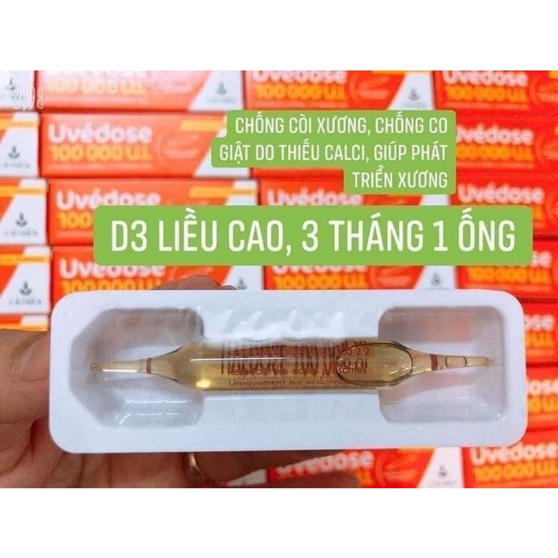 D3 Liều Cao Pháp - Vitamin D3 UVEDOSE 100.000 UI Pháp