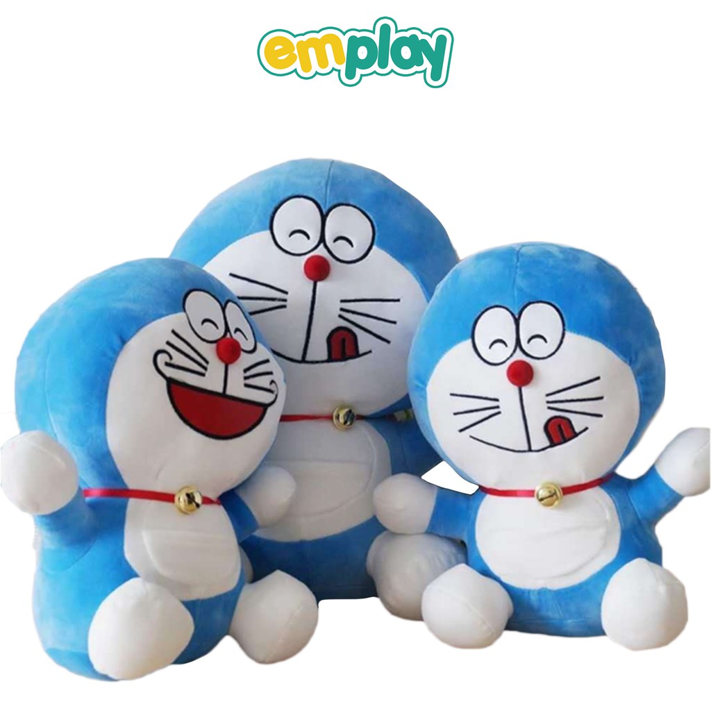 Gấu bông doreamon hình thú cao cấp Emplay, gấu ôm doremon cho bé mềm mịn dễ thương