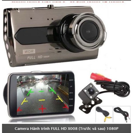 CAMERA HÀNH TRÌNH FULL HD X008  1080P