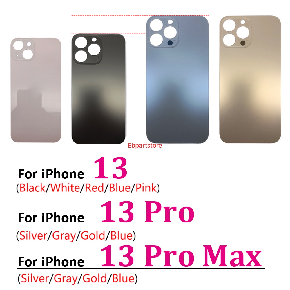 Nắp Đậy Pin Mặt Kính Phía Sau Thay Thế Cho iPhone 13 Pro Max