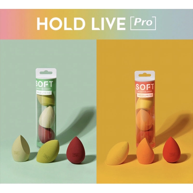 Set Mút Trang Điểm HOLD LIVE Beauty Blender