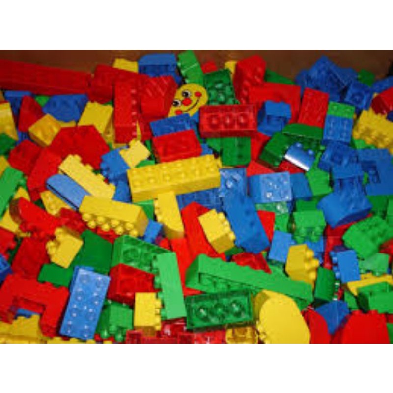 1KG Đồ chơi lắp ráp xếp hình Non-Lego Duplo loại to