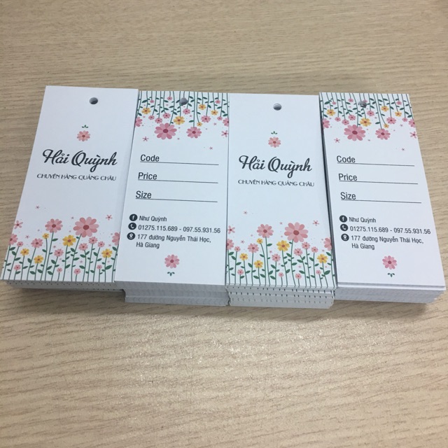 Combo 500 tag và 500 card