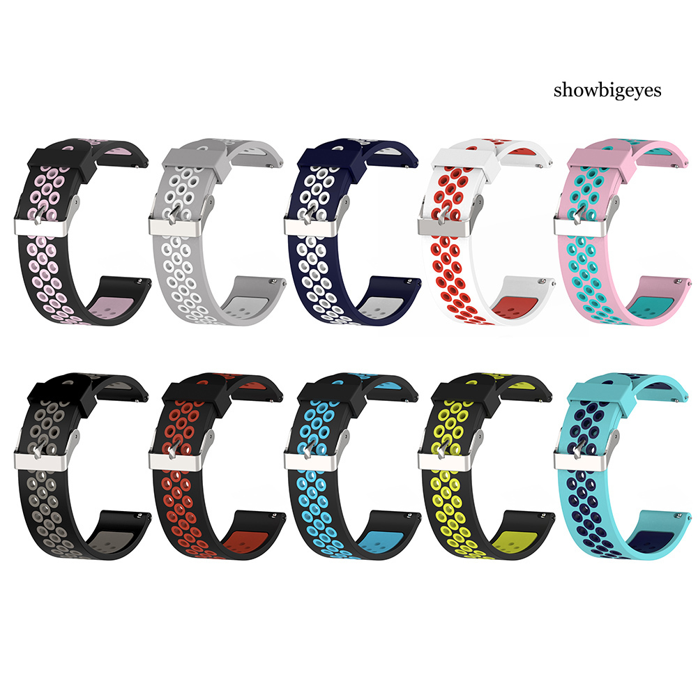 Dây Đeo Silicon 20 / 22mm Cho Đồng Hồ Samsung Galaxy Gear S3 42mm / 46mm Huawei Gt