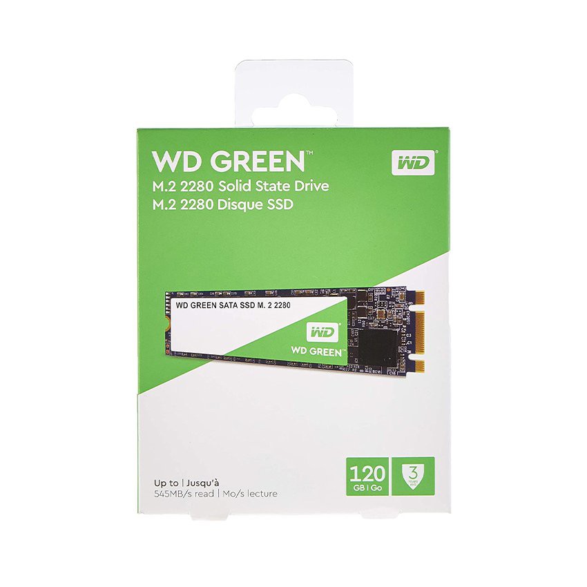 Ổ cứng SSD  M.2 SATA 2280 WD Green 120GB WDS480G2G0B-00EPW0 | BigBuy360 - bigbuy360.vn