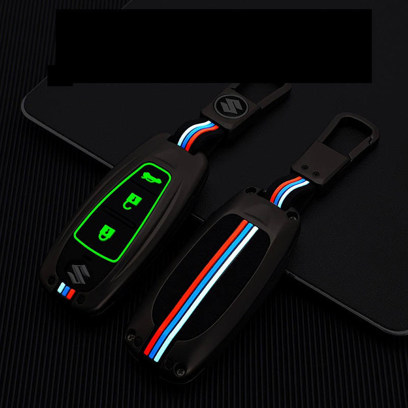 Ốp Chìa Khóa Xe Suzuki Swift Ciaz Vitara Ertiga 3 Nút Bấm Hợp Kim Kẽm