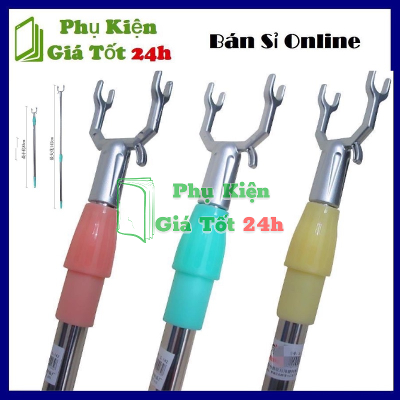 Cây phơi quần áo chất liệu hộp kim nhôm kéo dài 1,5m thu gọn dễ dàng , tiện dụng