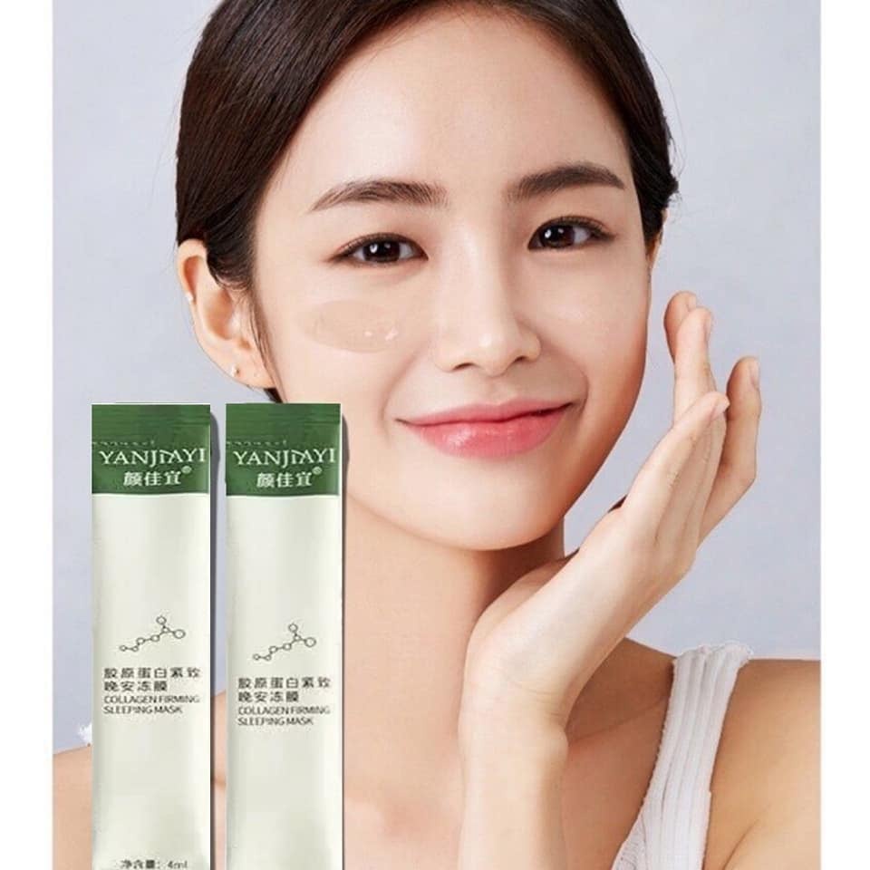 Mặt Nạ ngủ COLLAGEN YANJIAYI-dạng thạch-nâng cơ mặt-bổ sung collagen-trắng da