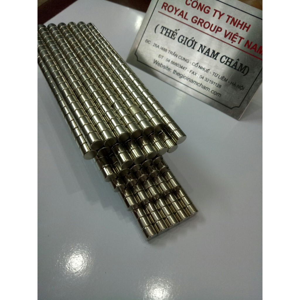 Nam châm viên đất hiếm 6x5mm