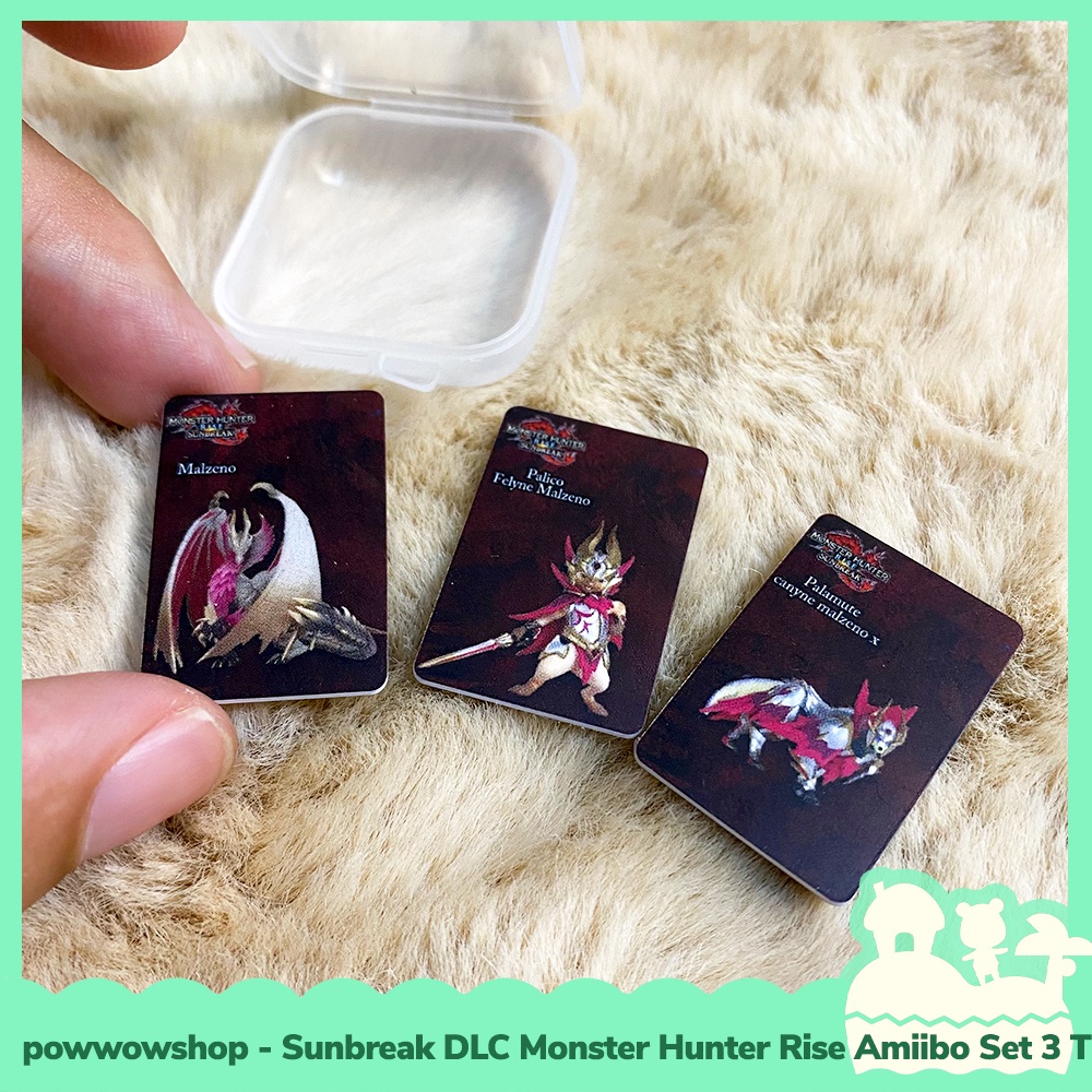 [Sẵn VN - Hỏa Tốc] MHRise: DLC Sunbreak Set 3 Thẻ Amiibo Scan NFC Cho Game Monster Hunter Rise Trên Nintendo Switch
