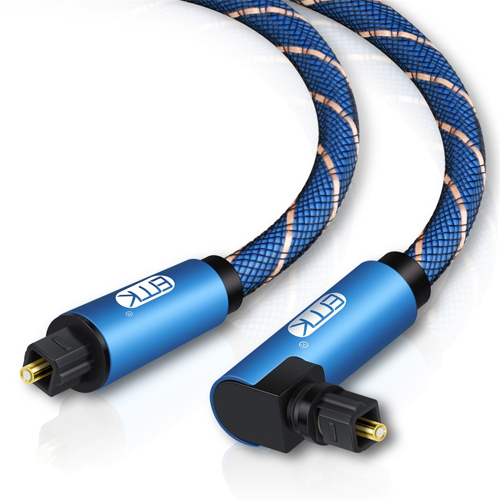 Dây Cáp Quang Âm Thanh Kỹ Thuật Số SPDIF Góc Phải 90 Độ 1m 2m