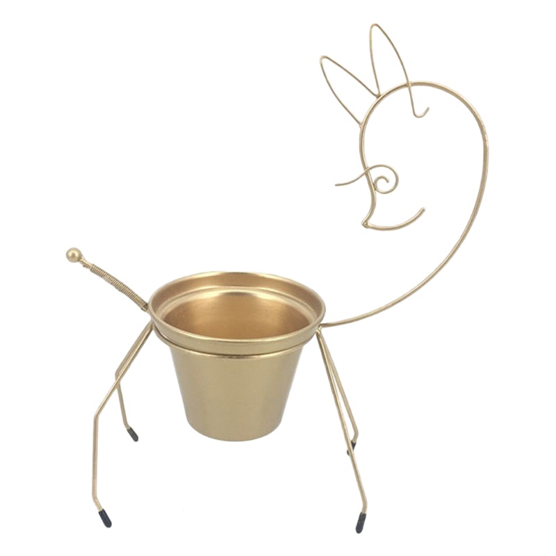 Chậu Hoa Hình Tuần Lộc Để Bàn Trang Trí Giáng Sinh