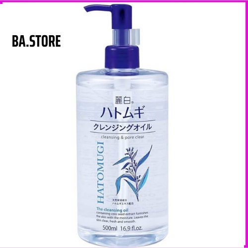 Nước Tẩy Trang Hatomugi - Tẩy Trang Cấp Ẩm Da Cleansing &amp; Pore Clear Hatomugi the Cleasing 500ml