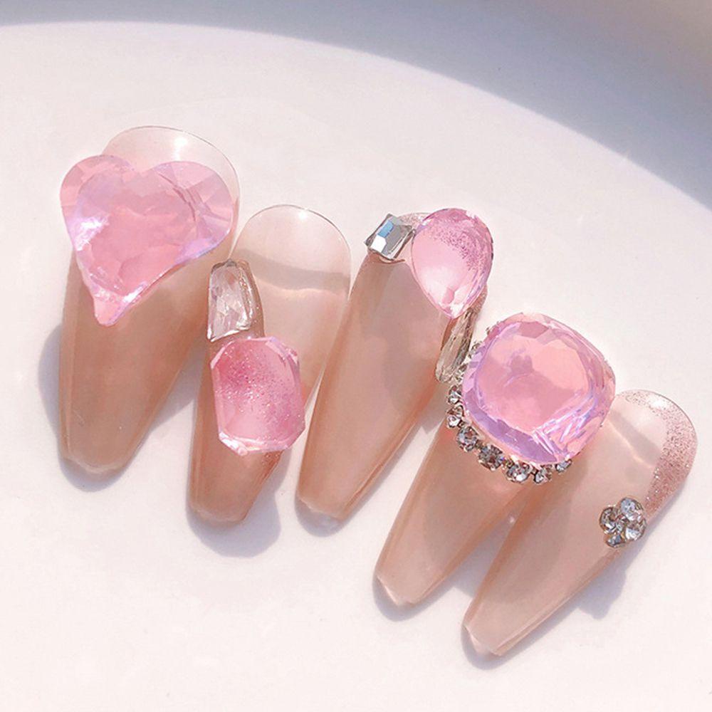 Sơn Móng Tay MOCHO Trang Trí Nghệ Thuật|Bộ 2 Phụ Kiện Trang Trí Móng Tay Hình Trái Tim Sang Trọng DIY