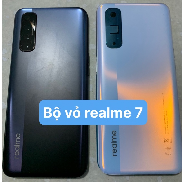 Bộ vỏ zin new Realme 7 ( Bộ gồm lưng, xương, sườn, phím, cụm kính camera)