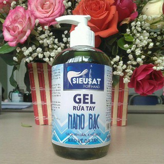 Gel rửa tay khô nano bạc sieusat for hand-500ml