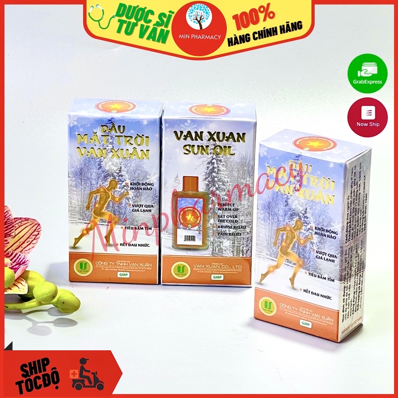 Dầu Mặt Trời VẠN XUÂN Giảm Cảm Cúm Đau Nhức Chai 12ml - Minpharmacy