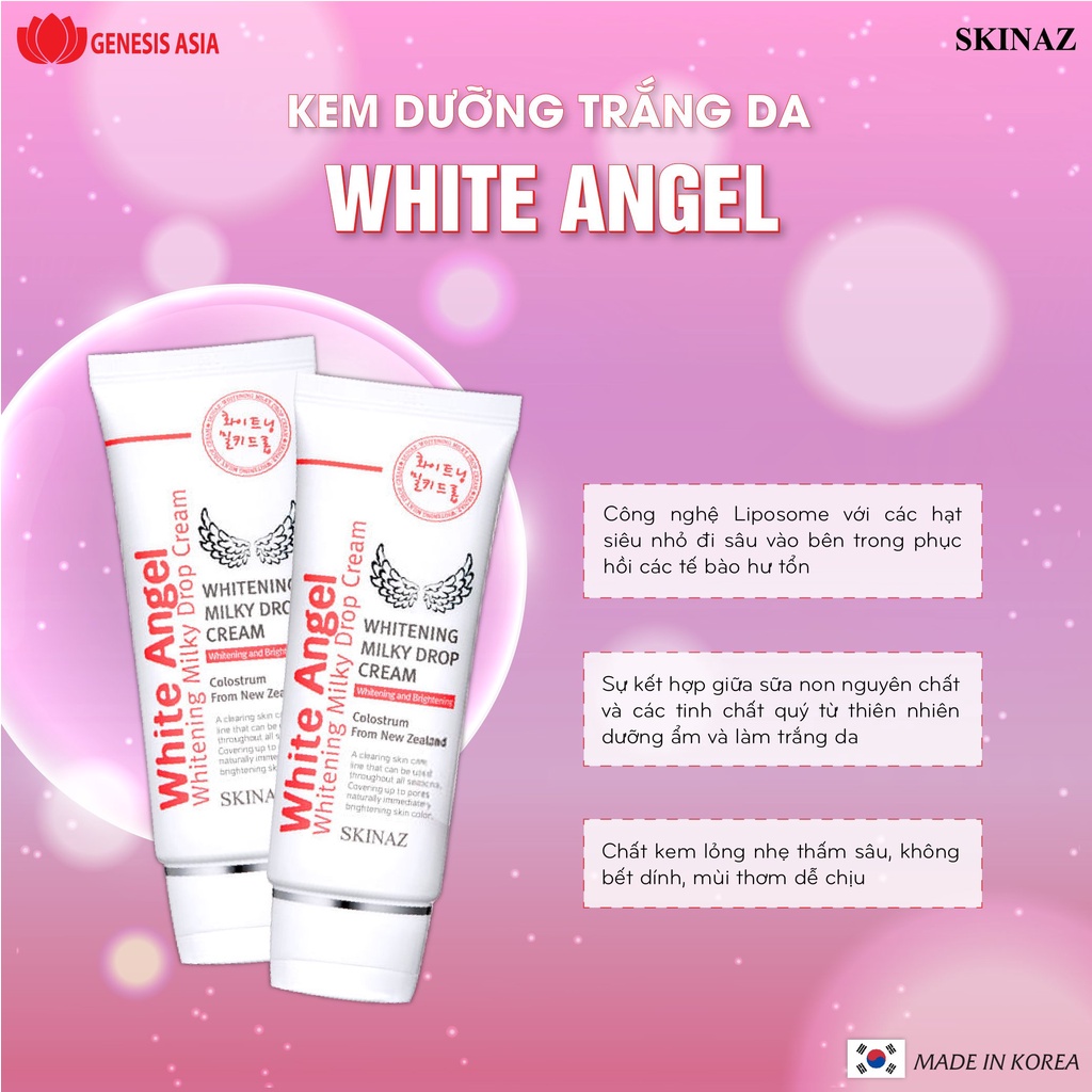 Kem dưỡng trắng nâng tone White Angle Skinaz Hàn Quốc 70g