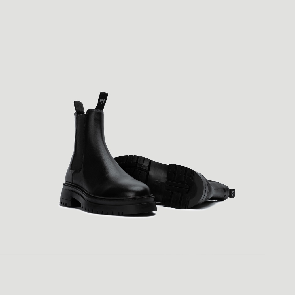 Giày Boot Nam Nữ THEWOLF Chunky Chelsea Boots - Đen