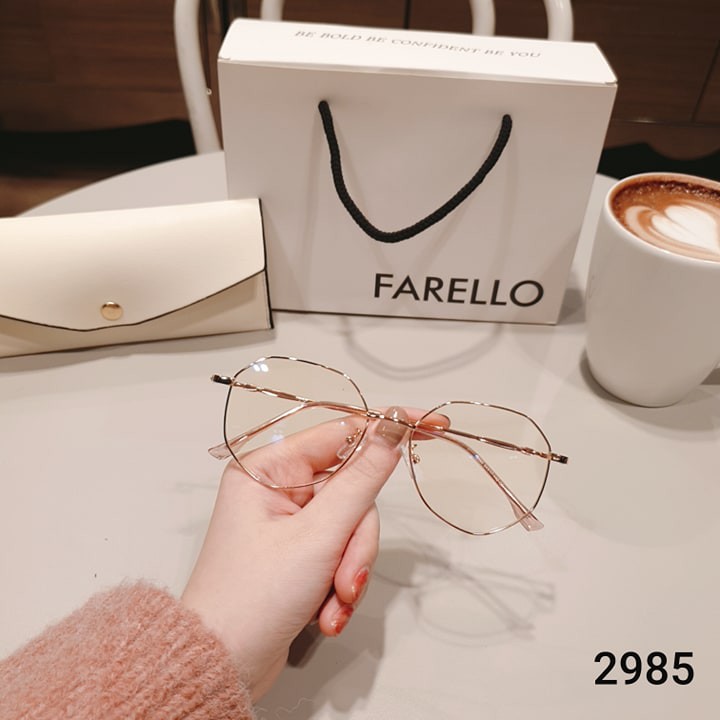 Gọng kính cận nam nữ Lilyeyewear kim loại , mắt vuông to đeo chống bụi thay mắt cận 2985 | BigBuy360 - bigbuy360.vn