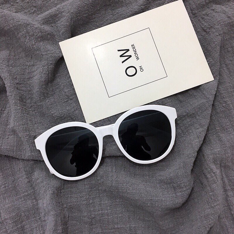 Kính mát nam nữ gọng tròn chống tia UV phong cách Ulzzang đẹp giá rẻ đi biển HANASO 010