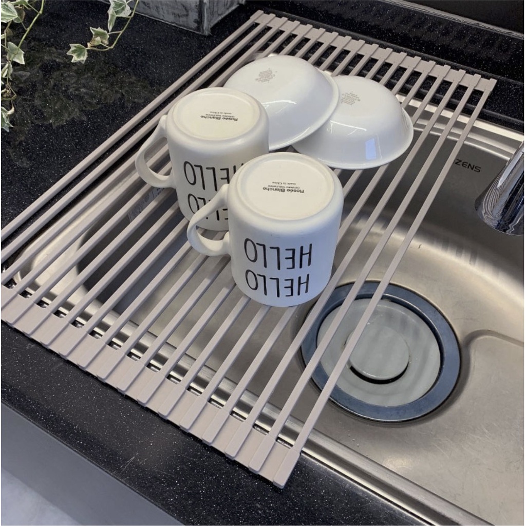 [Hàng mới về] Kệ Silicon bồn rửa tiện lợi Hàn Quốc