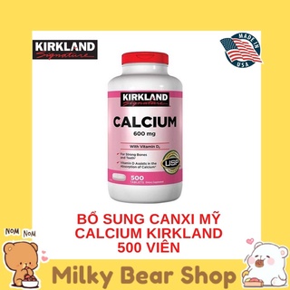Viên uống bổ sung canxi & vitamin d3 kirkland 500 viên