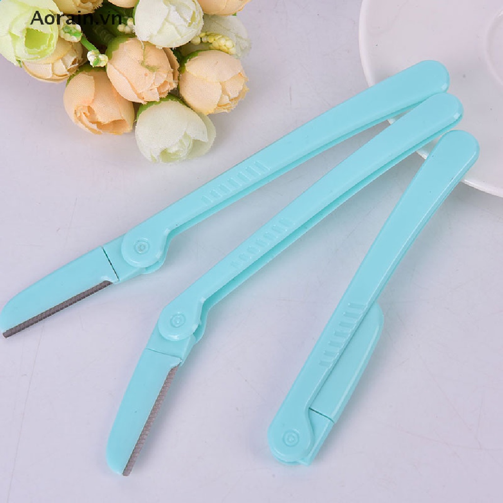 [Hàng mới về] Set 3 dao cạo tỉa lông mày mặt cơ thể an toàn tiện lợi