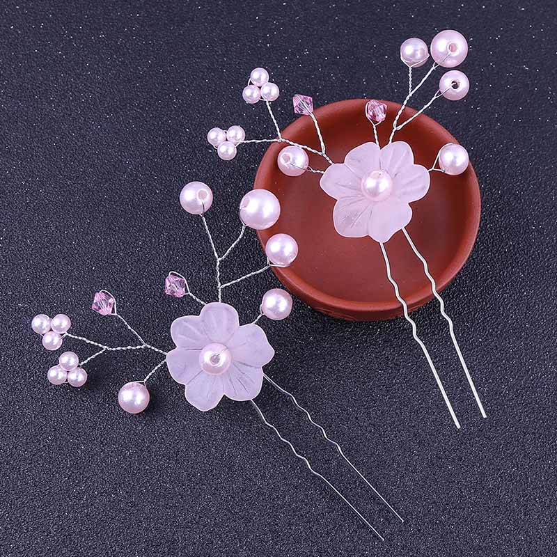 Seven Miss Kẹp Tóc Hình Hoa Đính Ngọc Trai Nhân Tạo Thời Trang