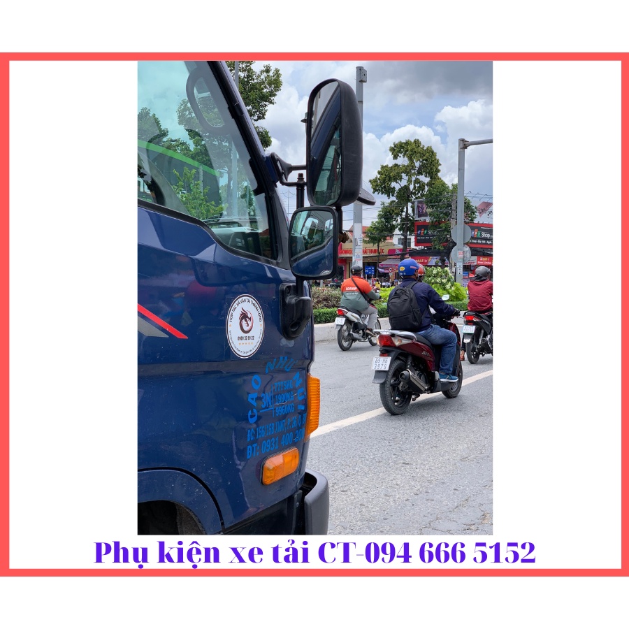 Gương chiếu hậu hổ trợ điểm mù xe tải Hyundai Mighty:N250,75S,110S,HD,Isuzu QKR