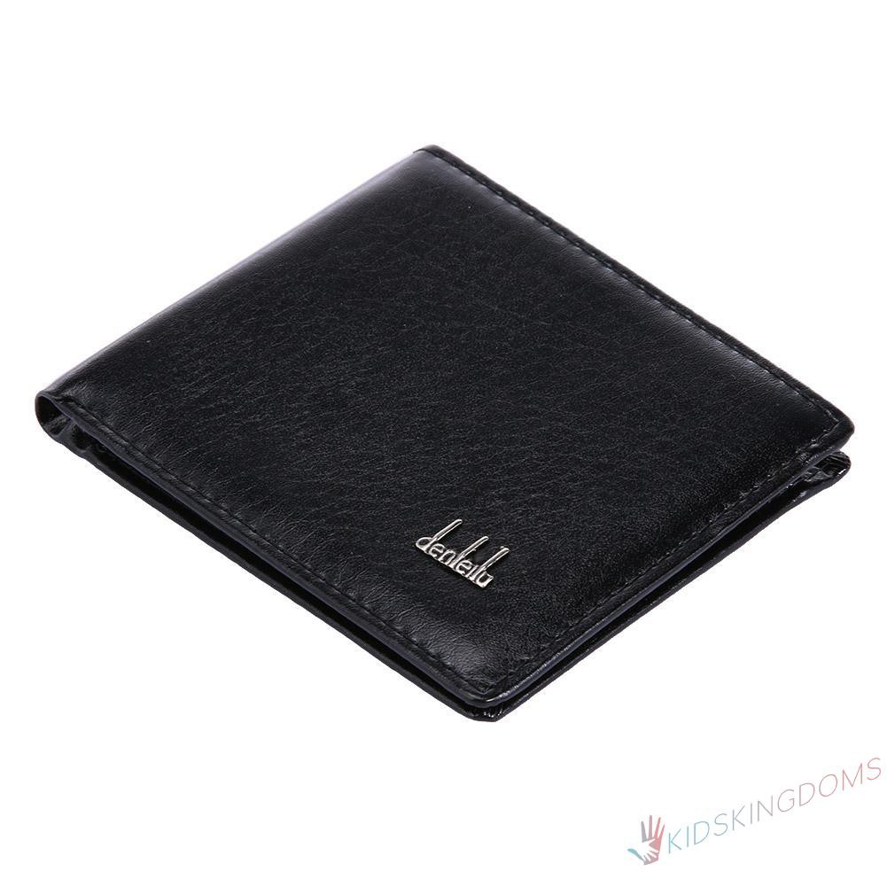 【Big Sale】Fashion Men Short Wallets Thin Business PU Coin Purse Flap Money Bags