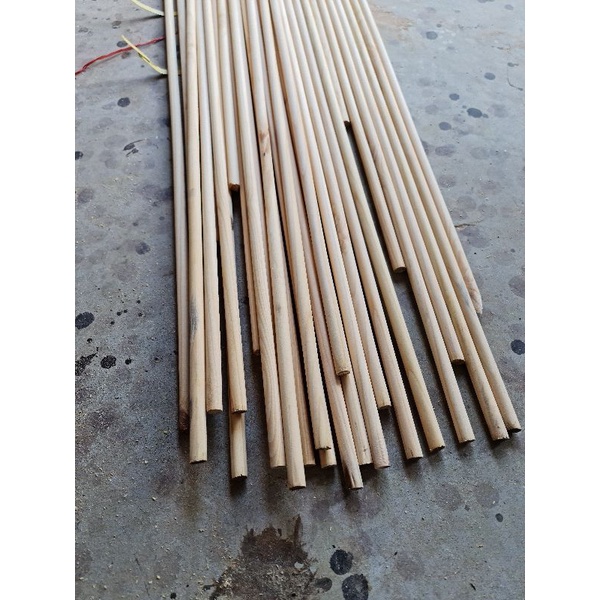 Thanh tròn gỗ thông đường kính 1.5cm Dài 1m_ 80cm _50cm _ 30cm _ 20cm - nhận đặt hàng SL  theo yêu cầu