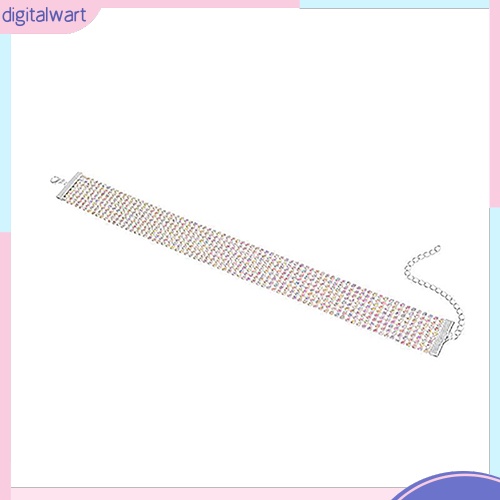 Vòng cổ choker đính đá pha lê nhân tạo lấp lánh sang trọng quý phái dành cho nữ