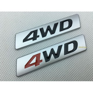 Tem chữ 4WD trang trí xe-Model1