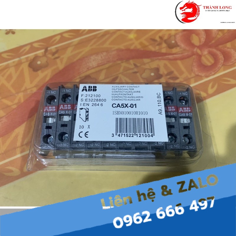 Tiếp điểm phụ ABB CA5X-10, CA5X-01 (10 cái/hộp)