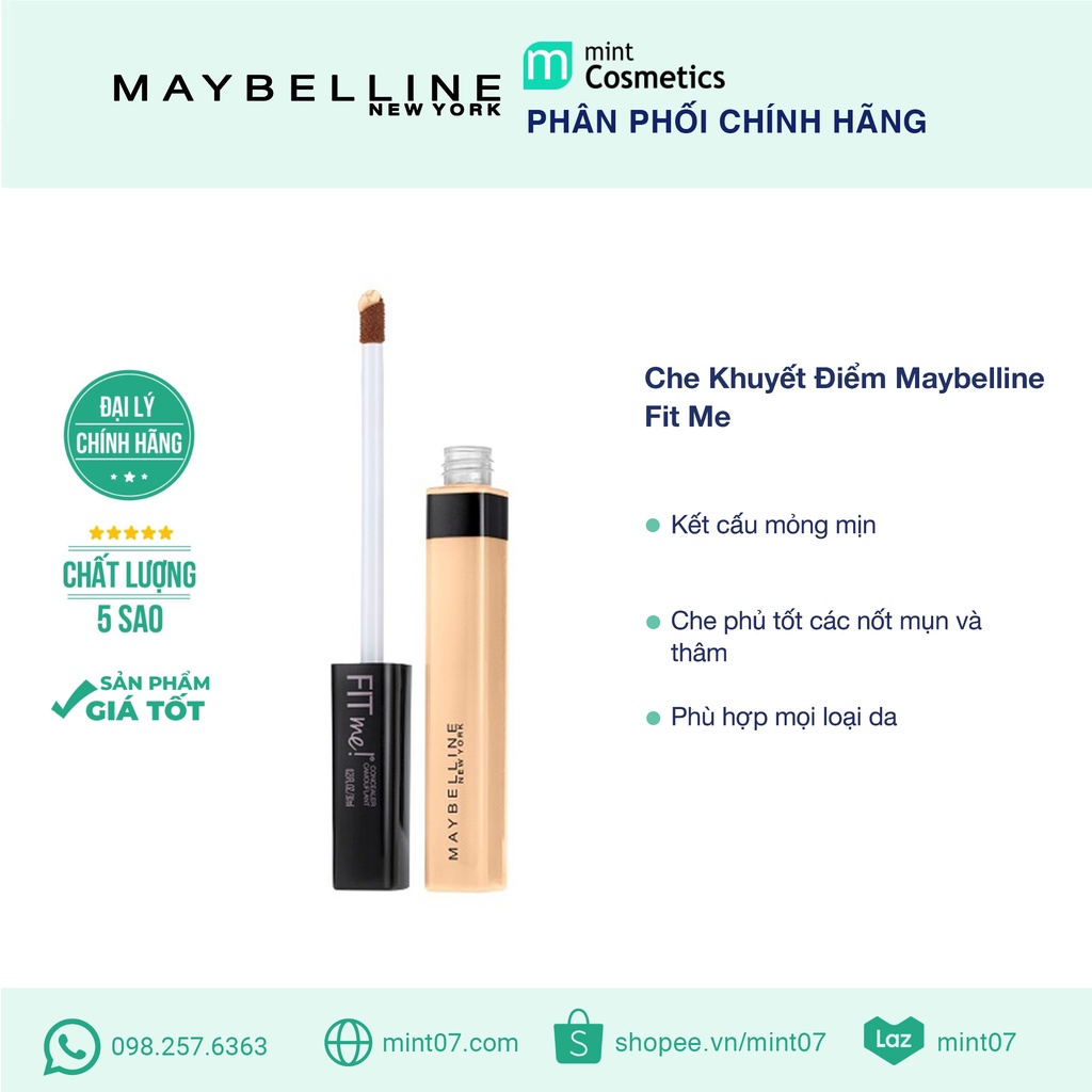 Kem che khuyết điểm Maybelline Fit me Concealer