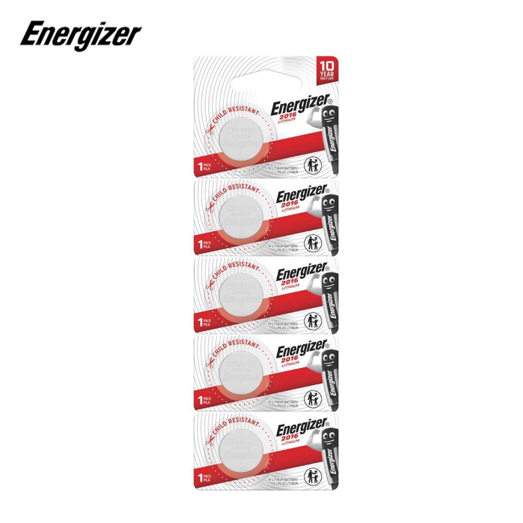 PIN ENERGIZER Lithium CR2016 TS1x5 - Vỉ 5 viên - Hàng chính hãng